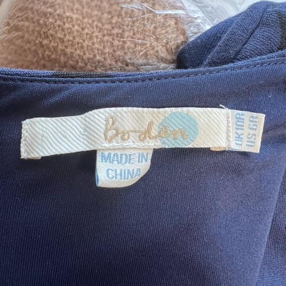 Boden Geometric Spot Polka Dot Print Ponte Knit Mod Sheath Dress - Picture 3 of 8